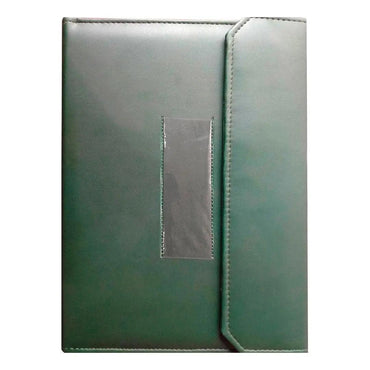 Leather File Folder Button Bag The Stationers